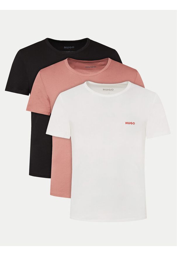 Hugo - HUGO Komplet t-shirtów 50532811 Kolorowy Regular Fit. Materiał: bawełna. Wzór: kolorowy