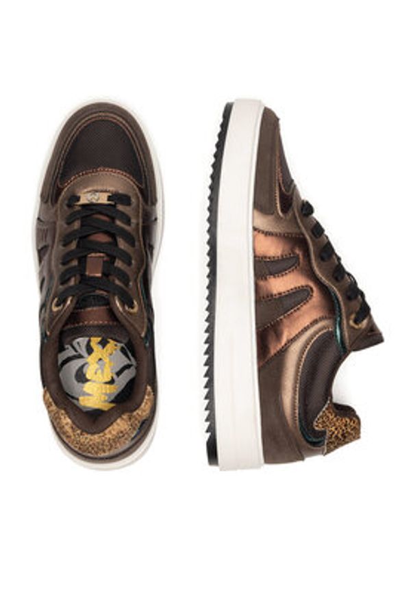 MEXX Sneakersy MI001010243W Brązowy. Kolor: brązowy. Materiał: skóra