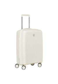 Kabinowa, beżowa walizka podróżna z teleskopowym uchwytem Peterson PTN PP-09-W-S. Kolor: beżowy #1