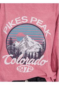 BDG Urban Outfitters Bluza BDG PIKES PEAKS SKATE LS 76471234 Różowy Oversize. Kolor: różowy. Materiał: bawełna #4