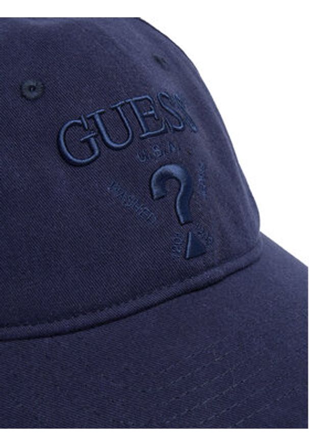 Guess Czapka z daszkiem M5RZ11 WO07T Granatowy. Kolor: niebieski. Materiał: bawełna