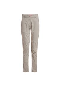 CRAGHOPPERS - Spodnie Damskie Pro III Nosilife Convertible Trousers. Kolor: brązowy. Sezon: lato. Sport: turystyka piesza