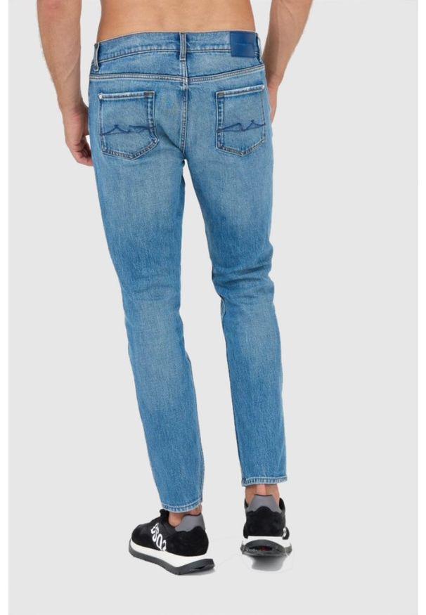 7 FOR ALL MANKIND Jeansy męskie SLIMMY TAPERED SPECIAL EDITION LAID BACK, Rozmiar 33. Kolor: niebieski