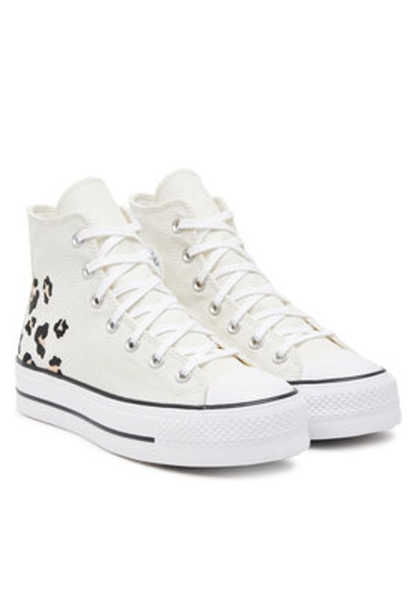 Converse Trampki Chuck Taylor All Star Lift Platform A14936C Écru. Materiał: materiał. Obcas: na platformie