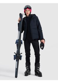 4f - 4F Kurtka narciarska membrana 10000 damska - czarna XL. Kolor: czarny. Materiał: poliester, materiał. Wzór: gładki. Sezon: zima #2