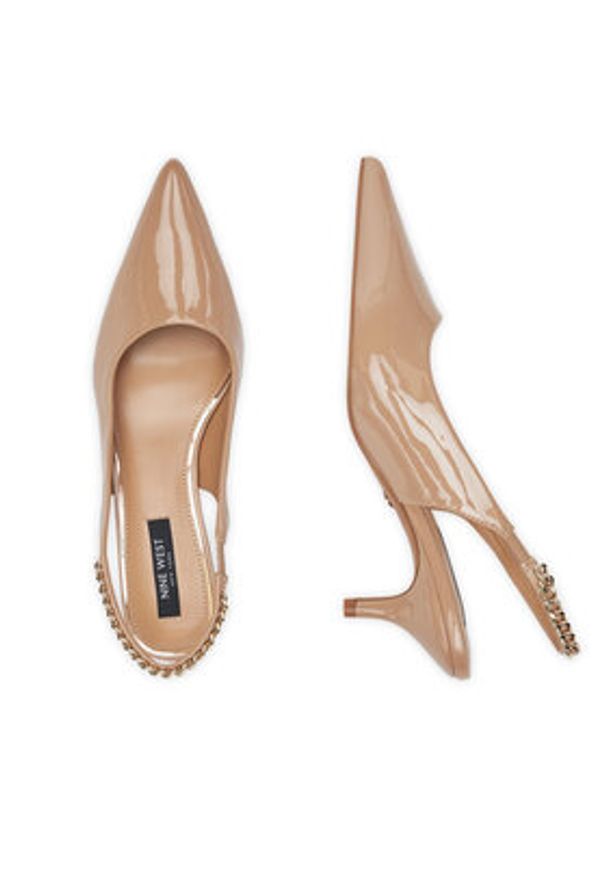 Nine West Czółenka PXSH28-31 Beżowy. Kolor: beżowy. Materiał: skóra