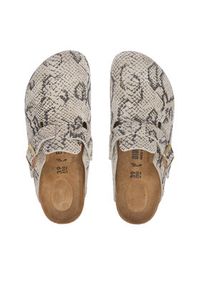 Birkenstock Klapki Boston 1033086 Kremowy. Kolor: kremowy. Materiał: zamsz, skóra #5