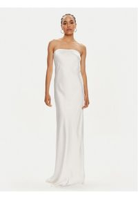 NORMA KAMALI Sukienka wieczorowa ST1243CBC95944 Biały Regular Fit. Kolor: biały. Materiał: syntetyk. Styl: wizytowy