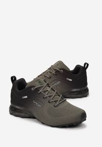 Born2be - Zielono-Czarne Buty Sportowe Vhesiesh. Wysokość cholewki: przed kostkę. Nosek buta: okrągły. Kolor: zielony. Materiał: materiał. Szerokość cholewki: normalna. Wzór: aplikacja #3
