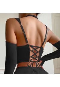 Intica - Komplet bielizny gładkiej z subtelnymi wykończeniami Suvikki. Kolor: czerwony. Materiał: materiał. Wzór: gładki #9