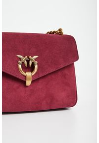 Pinko - Torebka damska zamszowa Cupido Messenger Classic Suede PINKO. Materiał: zamszowe #3