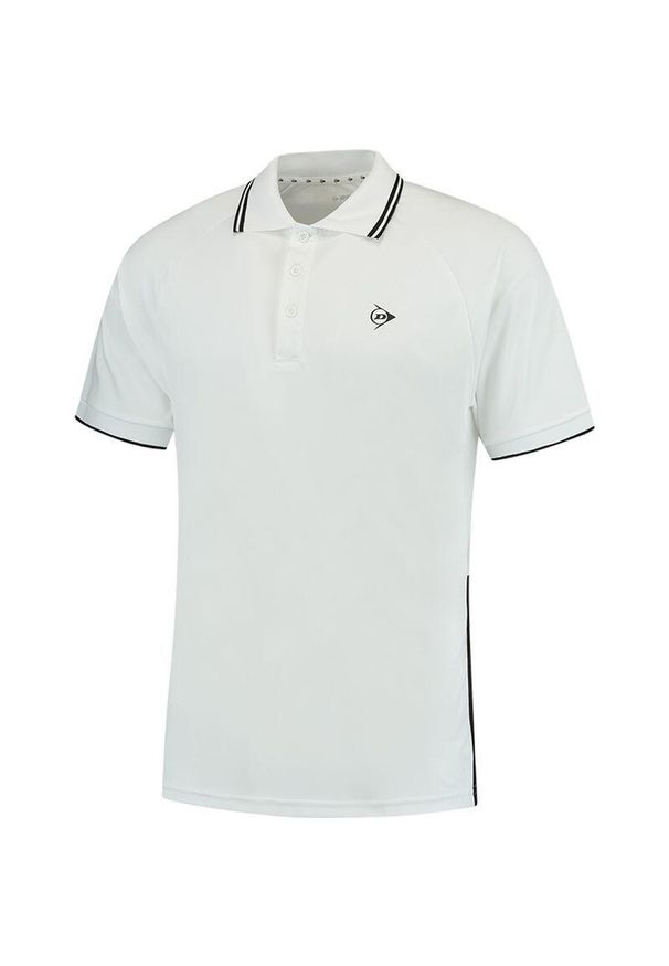 DUNLOP - Koszulka sportowa męska Dunlop Club Polo Shirt. Typ kołnierza: polo. Kolor: biały. Sport: tenis