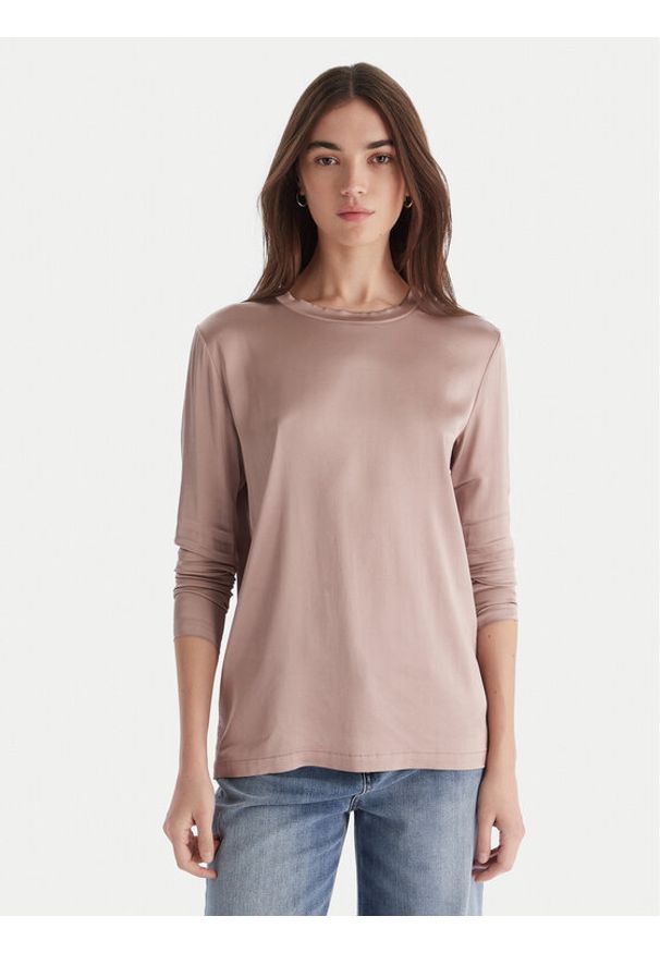 ViCOLO Bluzka TF0244 Różowy Regular Fit. Kolor: różowy. Materiał: wiskoza