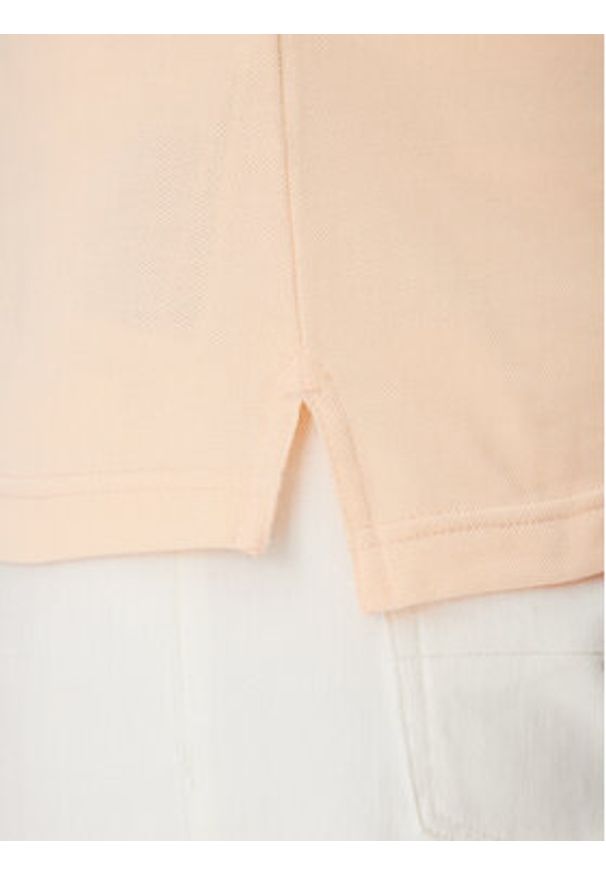 TOMMY HILFIGER - Tommy Hilfiger Polo 1985 MW0MW17771 Koralowy Slim Fit. Typ kołnierza: polo. Kolor: pomarańczowy. Materiał: bawełna