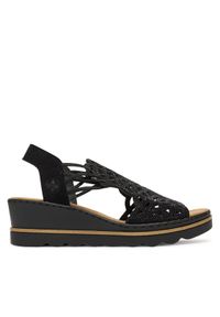 Rieker Sandały CEO-67465-00 Czarny. Kolor: czarny. Materiał: materiał #1