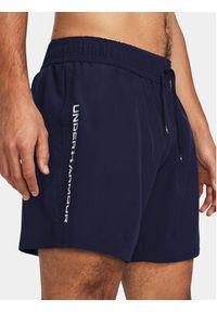 Under Armour Szorty sportowe Ua Woven Wdmk Shorts 1383356-410 Granatowy Loose Fit. Kolor: niebieski. Materiał: syntetyk. Styl: sportowy #6