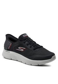 skechers - Skechers Sneakersy Go Walk Flex-New World 216505/BKOR Czarny. Kolor: czarny. Materiał: mesh, materiał #6