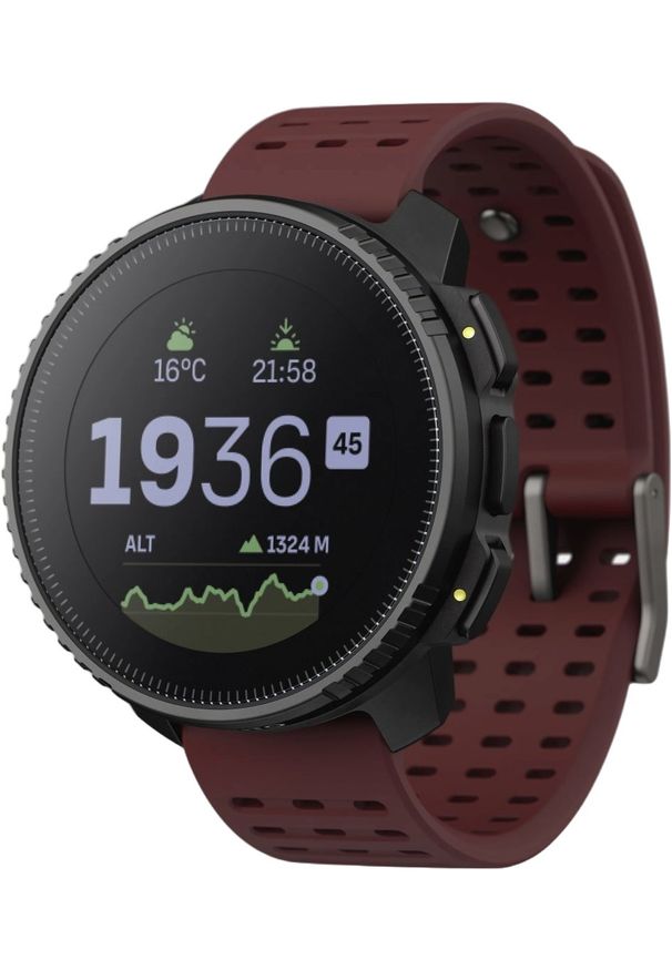 SUUNTO - Zegarek sportowy Suunto Vertical Black Ruby (SS050865000). Styl: sportowy