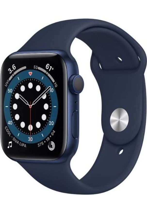 APPLE - Smartwatch Apple Watch 6 GPS 40mm Blue Alu Navy Sport Granatowy (MG143WB/A). Rodzaj zegarka: smartwatch. Kolor: niebieski. Styl: sportowy