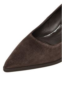 Gino Rossi - GINO ROSSI Szpilki EO-INTI-2635-1 Brązowy. Kolor: brązowy. Materiał: zamsz, skóra. Obcas: na szpilce #7