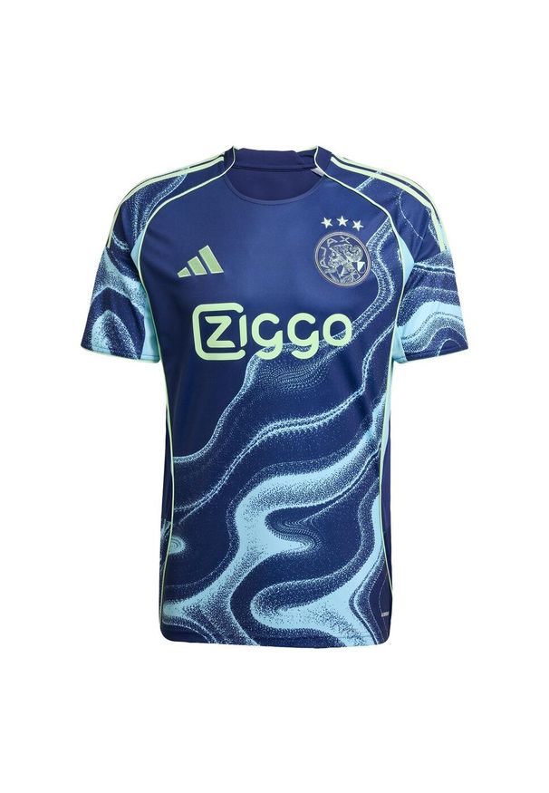 Adidas - Koszulka Ajax Amsterdam 25/26 Away. Kolor: niebieski. Sport: piłka nożna