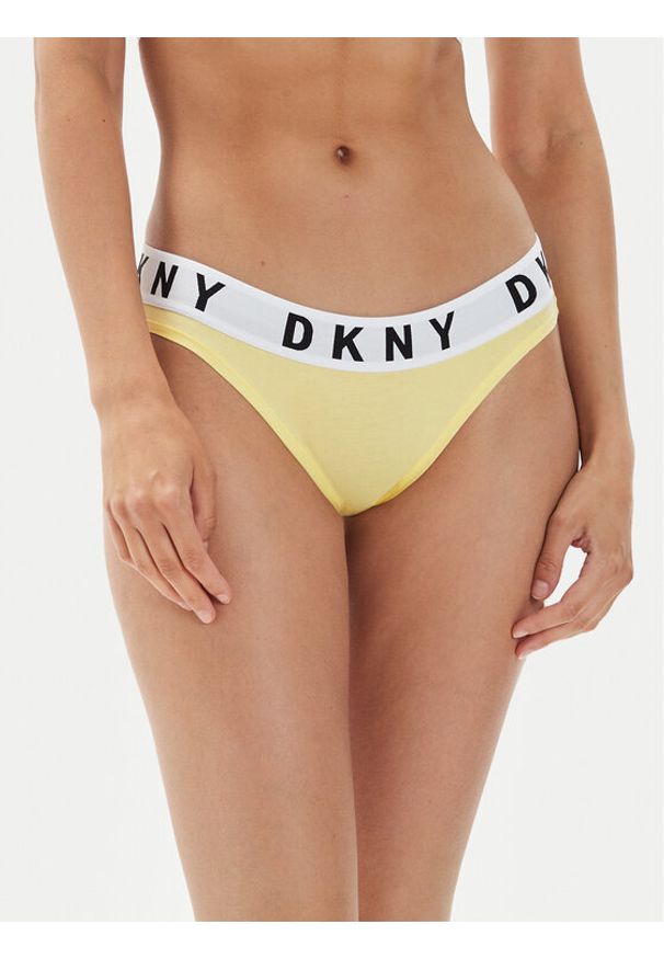 DKNY Figi klasyczne DK4513 Żółty. Kolor: żółty. Materiał: bawełna