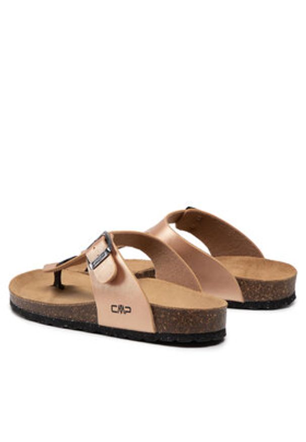 CMP Japonki Eco Mymosa Wmn Flip FLop 3Q91036 Różowy. Kolor: różowy. Materiał: skóra