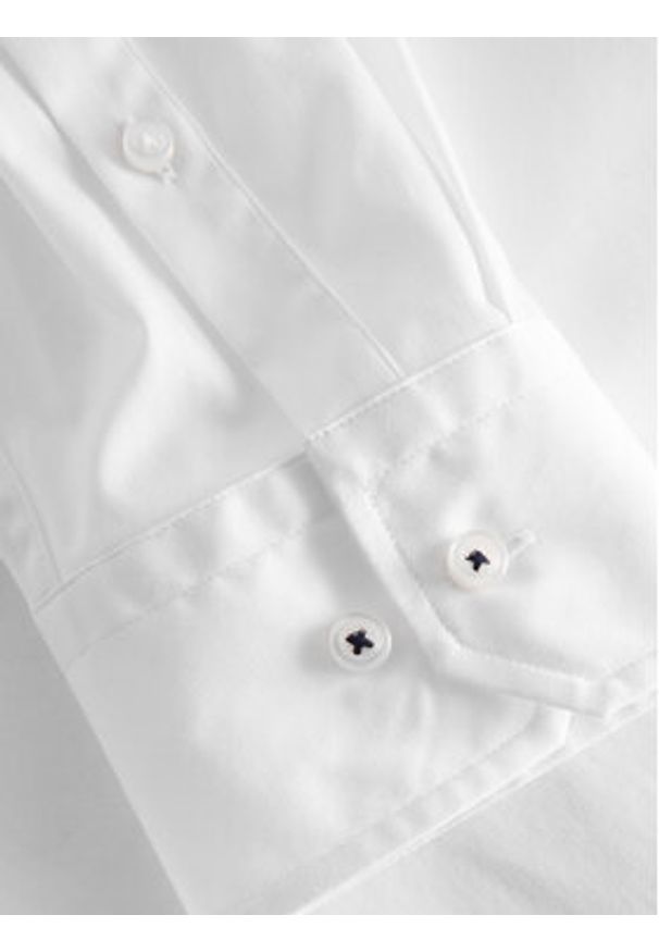 JOOP! Koszula 30034392 Biały Slim Fit. Kolor: biały. Materiał: bawełna