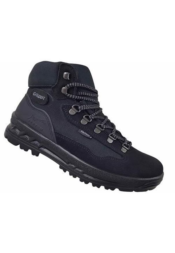 Buty trekkingowe męskie Grisport Nero Scamosciato. Wysokość cholewki: za kostkę. Zapięcie: sznurówki. Kolor: niebieski. Materiał: guma, skóra, tkanina, materiał, syntetyk. Szerokość cholewki: normalna