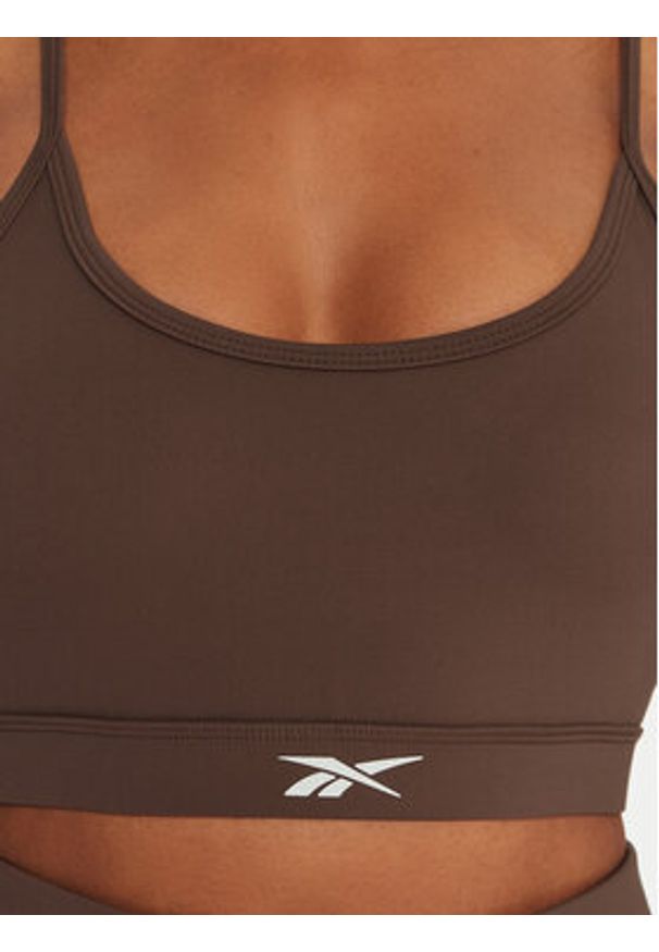 Reebok Biustonosz sportowy Reebok X Ewa Chodakowska RK25312CCW Brązowy. Kolor: brązowy. Materiał: syntetyk