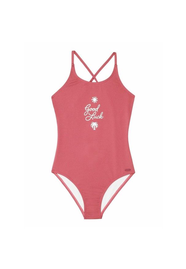 Dziewczęcy jednoczęściowy kostium kąpielowy Protest Prtnayana. Kolor: różowy