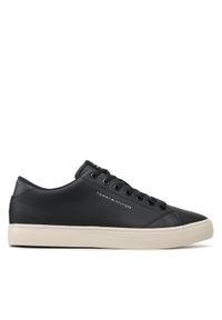 TOMMY HILFIGER - Tommy Hilfiger Sneakersy Th Hi Vulc Core Low Lth FM0FM04687 Czarny. Kolor: czarny. Materiał: skóra