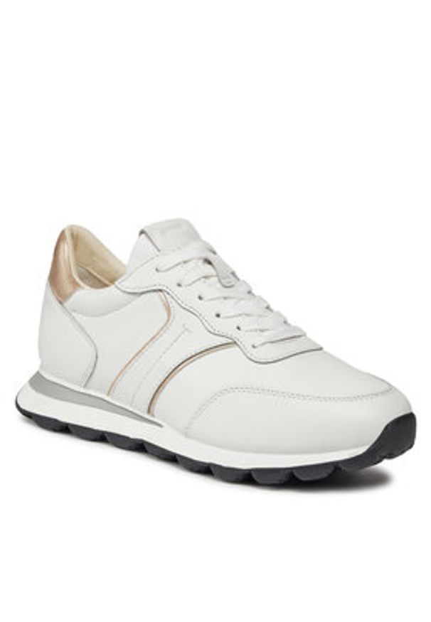 Geox Sneakersy D Spherica Vseries D45F4A 085NF C1327 Biały. Kolor: biały. Materiał: skóra