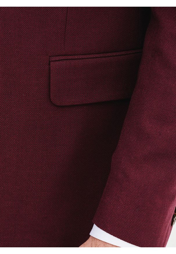 Pako Lorente - PAKO LORENTE – Marynarka garniturowa w kolorze bordowym. Okazja: na ślub cywilny, na co dzień, na wesele. Kolor: czerwony. Materiał: poliester, elastan, wiskoza. Wzór: gładki. Styl: casual