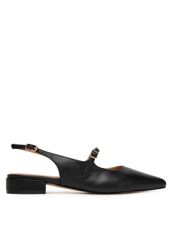 Sergio Bardi Baleriny WYL4078-1Z-SB Czarny. Kolor: czarny. Materiał: skóra