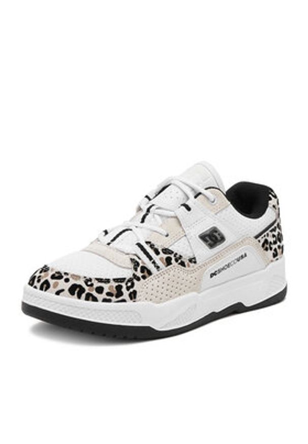 DC Shoes Sneakersy CONSTRUCT DC01660900 Biały. Kolor: biały. Materiał: skóra, zamsz