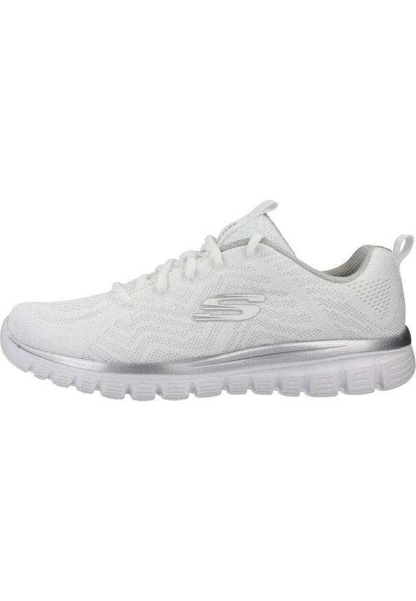 skechers - Skechers Graceful Sports Shoes - Kup Conne Wsl Damskie. Zapięcie: sznurówki. Kolor: biały, beżowy. Materiał: materiał. Szerokość cholewki: normalna. Model: Skechers Sport. Sport: turystyka piesza