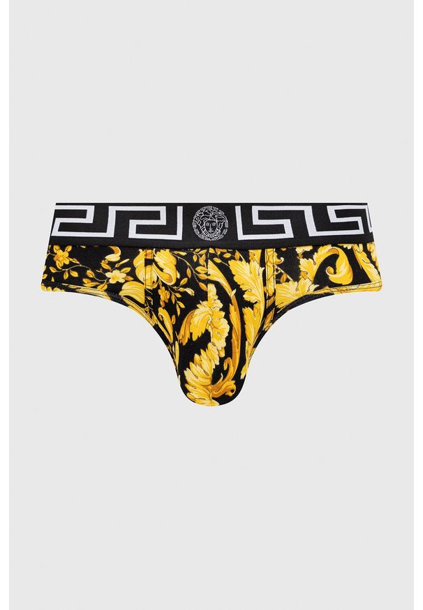 VERSACE - Versace slipy męskie kolor czarny. Kolor: czarny
