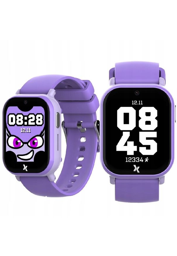 Maxcom Smartwatch Zegarek Dla Dzieci Maxcom Fw49 Kiddo 2 4G Fioletowy. Rodzaj zegarka: smartwatch. Kolor: fioletowy