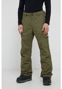 DC - Dc Spodnie męskie kolor beżowy. Kolor: zielony. Materiał: materiał. Wzór: gładki #1