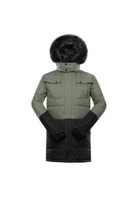 ALPINE PRO - Kurtka uniwersalna męska Alpine Pro Egyp. Typ kołnierza: kaptur. Kolor: zielony. Materiał: syntetyk. Długość: długie. Sport: turystyka piesza #1