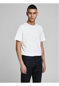 Jack & Jones Komplet t-shirtów Basic Crew Neck 12133913 Biały Regular Fit. Kolor: biały. Materiał: bawełna #7