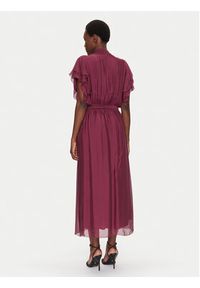 Dixie Sukienka letnia A207W017A Bordowy Regular Fit. Kolor: czerwony. Materiał: jedwab, wiskoza. Sezon: lato #3
