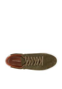 Wittchen - Męskie sneakersy zamszowe na grubej podeszwie zielone. Okazja: na co dzień. Kolor: zielony. Materiał: zamsz, skóra #7