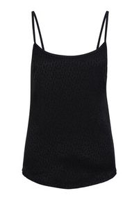 Hugo Koszulka piżamowa Satinoir 50485389 Czarny Regular Fit. Kolor: czarny. Materiał: wiskoza