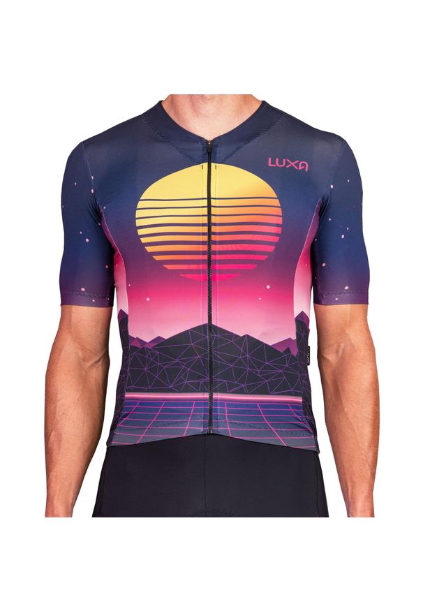 LUXA - Koszulka Kolarska Retro Rise. Kolor: wielokolorowy. Sezon: lato. Sport: kolarstwo