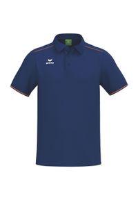 ERIMA - Polo Erima CMPT. Typ kołnierza: polo. Kolor: niebieski, pomarańczowy, wielokolorowy. Materiał: tkanina. Sport: fitness, piłka nożna