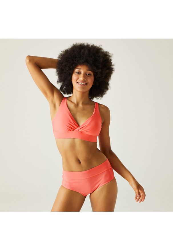 Regatta - Góra od stroju kąpielowego damska Paloma. Kolor: różowy. Materiał: materiał, tkanina