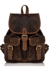 Paolo Peruzzi PLECAK DAMSKI SKÓRZANY PAOLO PERUZZI T-16-BR. Materiał: skóra #1