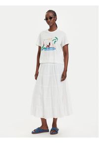 Vero Moda T-Shirt Emily 10344804 Biały Regular Fit. Kolor: biały. Materiał: bawełna #3